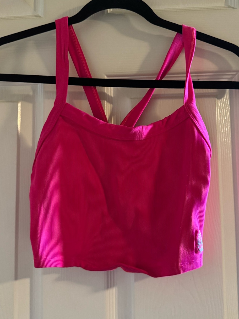 Women’s Hot Pink Cropped Tank Top